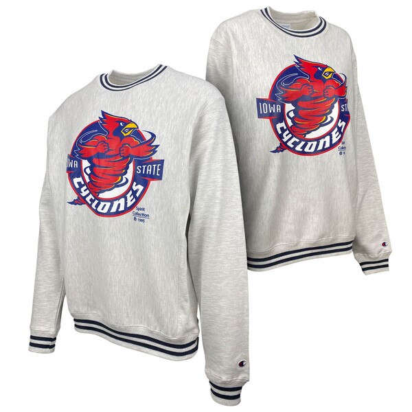 Champion® Vintage Punching Cy Spirit Collection Gray Crewneck Sweatshirt